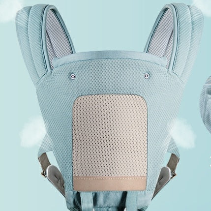 Draagzak voor baby met babyzitting op lendensteun