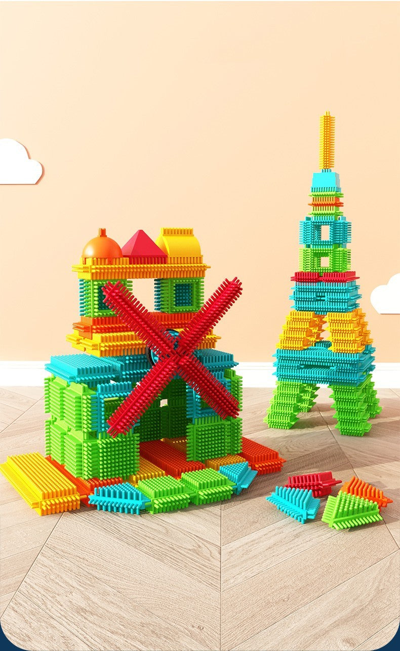 Verlichting Doornborstel Bouwstenen Puzzel Assembleren Speelgoed Voor Jongens Babymeisjes