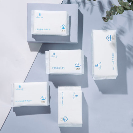 Wegwerp katoenen reinigingshanddoeken