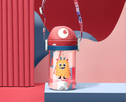 Babycare 240ml Baby Sippy Cup Leuke Vorm Anti-Verstikking Rietje Baby Waterfles 