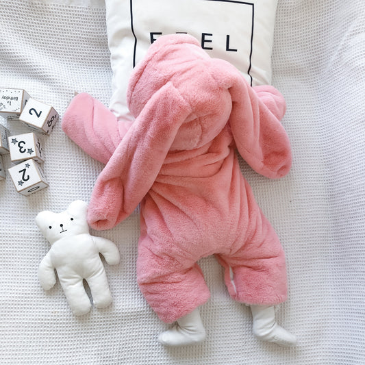 Pasgeboren kinder Bunny jumpsuit