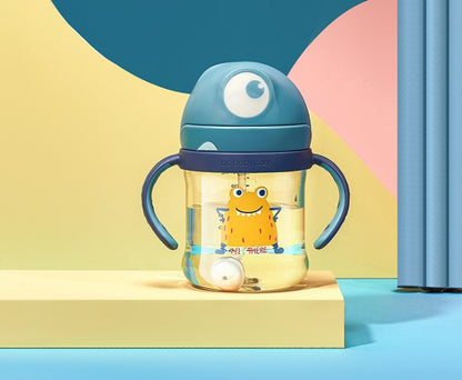 Babycare 240ml Baby Sippy Cup Leuke Vorm Anti-Verstikking Rietje Baby Waterfles 