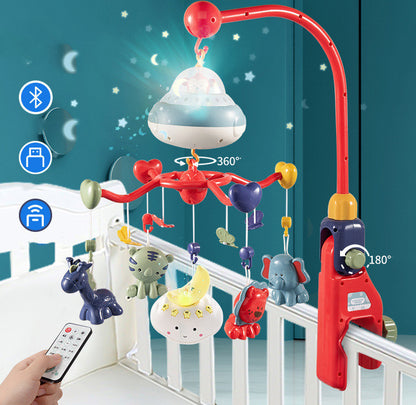 Cartoon Baby Rammelaars Beugel Intelligente Draaiende Elektrische Rammelaars Cadeau Babykamerdecoratie