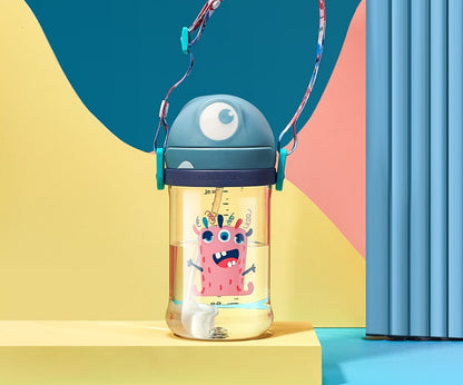 Babycare 240ml Baby Sippy Cup Leuke Vorm Anti-Verstikking Rietje Baby Waterfles 