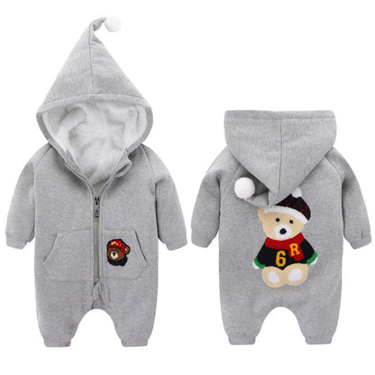 Warm baby rompertje met fleece