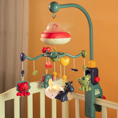 Cartoon Baby Rammelaars Beugel Intelligente Draaiende Elektrische Rammelaars Cadeau Babykamerdecoratie