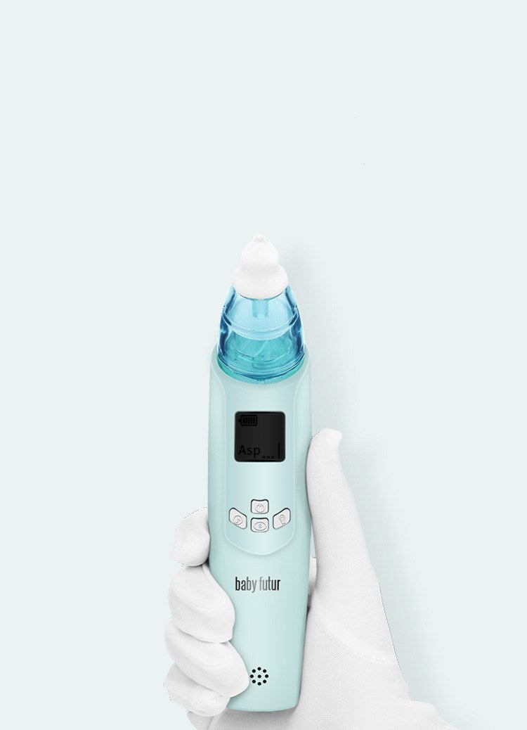 Baby inhaleert snot elektronisch