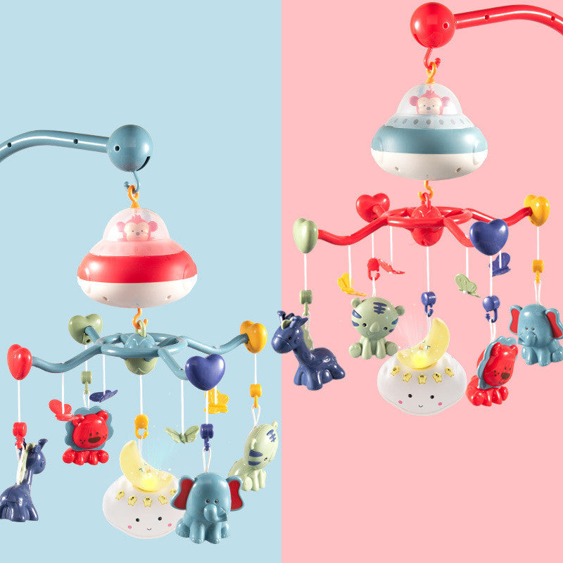 Cartoon Baby Rammelaars Beugel Intelligente Draaiende Elektrische Rammelaars Cadeau Babykamerdecoratie