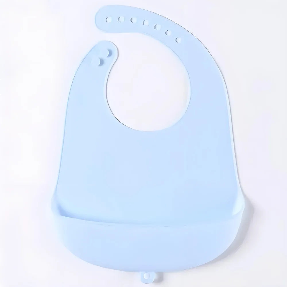 Baby Bib Adjustable Waterproof Bibs Babies Soft Edible Silicone Newborn Saliva Dripping Towel Drooling Children Scarf BPA Free
