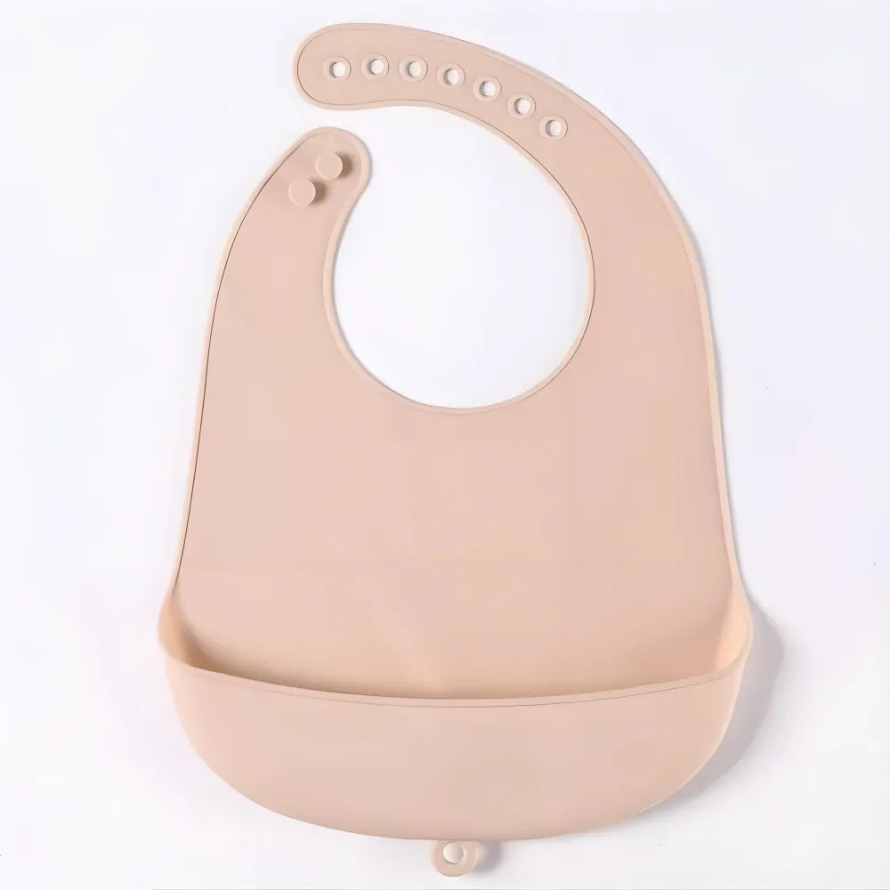 Baby Bib Adjustable Waterproof Bibs Babies Soft Edible Silicone Newborn Saliva Dripping Towel Drooling Children Scarf BPA Free
