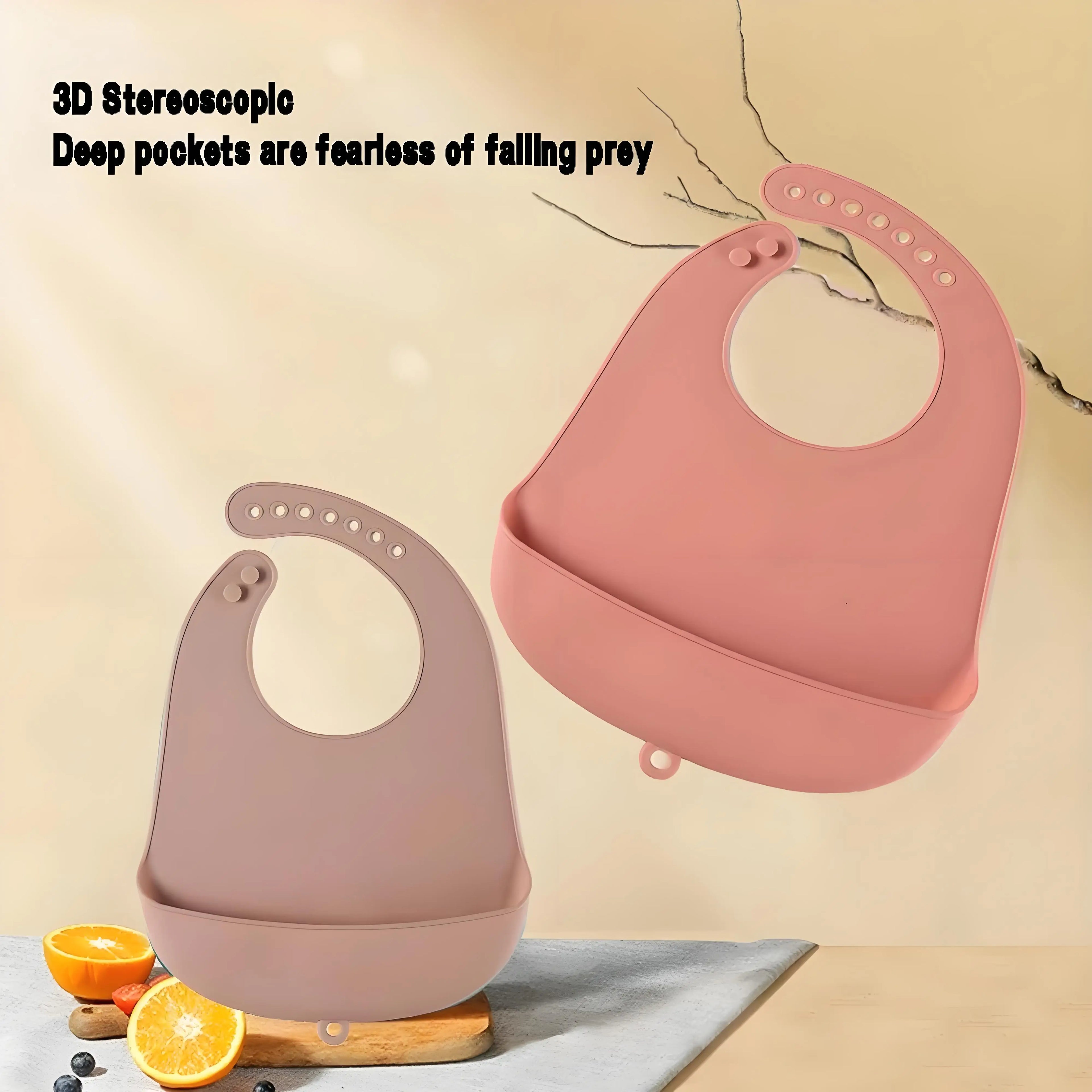 Baby Bib Adjustable Waterproof Bibs Babies Soft Edible Silicone Newborn Saliva Dripping Towel Drooling Children Scarf BPA Free