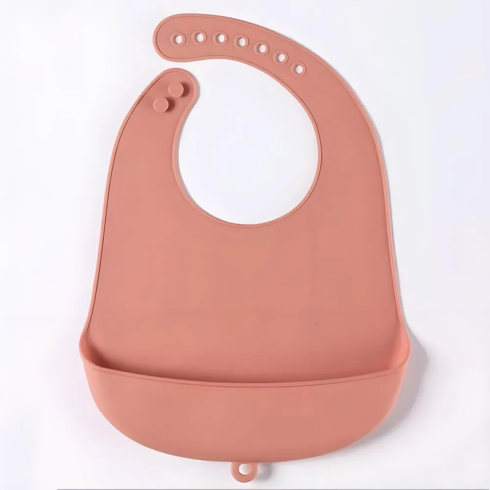 Baby Bib Adjustable Waterproof Bibs Babies Soft Edible Silicone Newborn Saliva Dripping Towel Drooling Children Scarf BPA Free