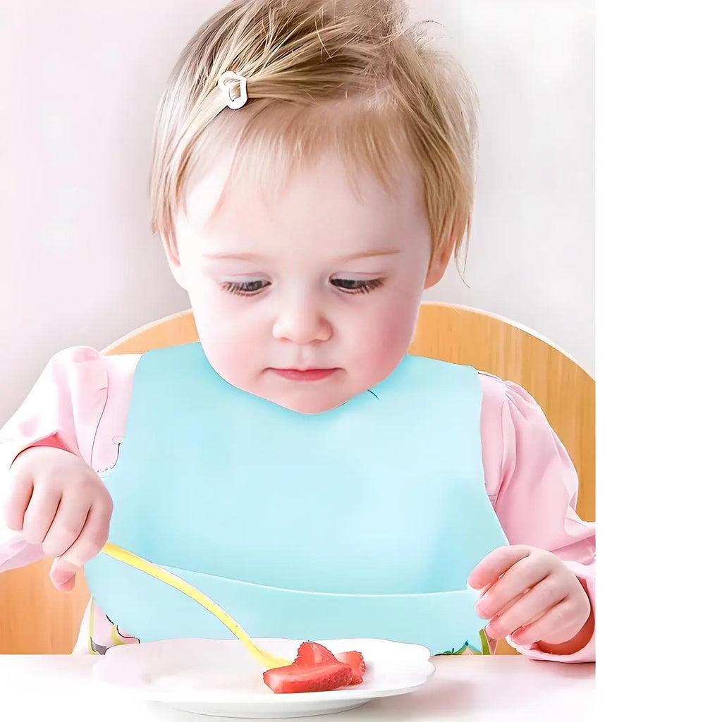Baby Bib Adjustable Waterproof Bibs Babies Soft Edible Silicone Newborn Saliva Dripping Towel Drooling Children Scarf BPA Free