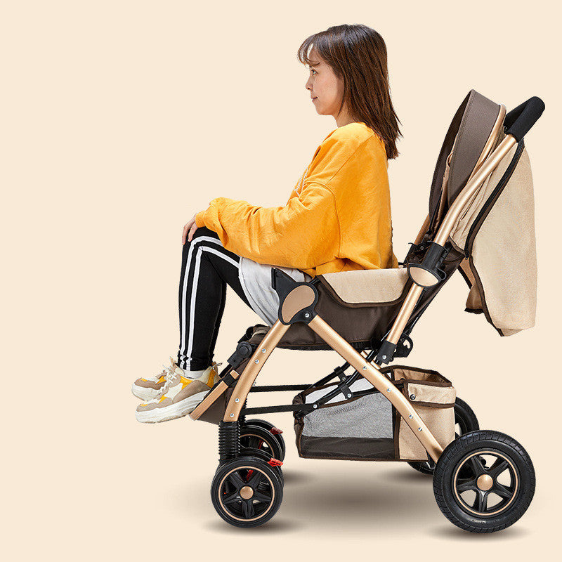Kinderwagens zijn licht en gemakkelijk op te vouwen