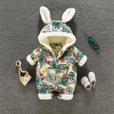 Winter gewatteerde gewatteerde babyrompertjes